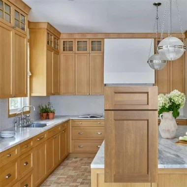 Natural Wood Shaker Eldhússkápar